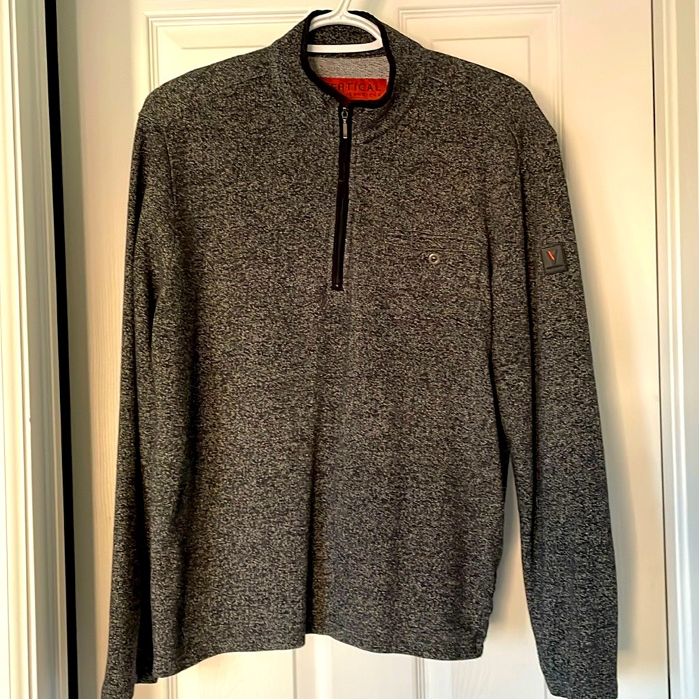 Vertical Comstock Half Zip Pullover, Medium